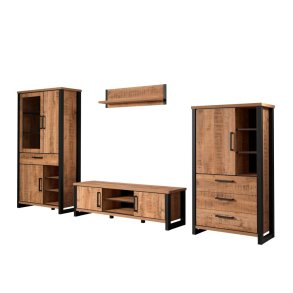 Enna system regałowy 4 części mango dekor.