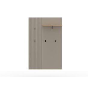 Lucrezia Wandgarderobe 1 Regal, 1 Kleiderstange, 4 Haken Kashmir.