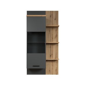 Baggio regał 1 drzwi, 3 p�łki antracyt.