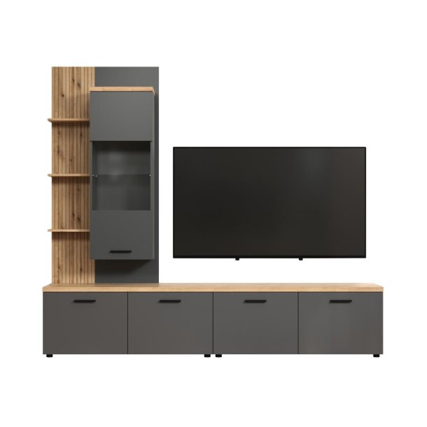 Baggio system regałowy 3 części antracyt.