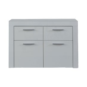 Alma skoskap 2 drer, 2 skuffer vegghengt hvit hyglans.