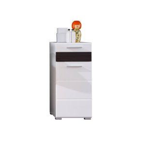 Mezzo badrumsskp vit, vit hgglans, mrk ekmnstrad.