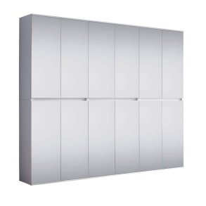 Mirror Garderobenmbel Set 12 Tren wei, Spiegelglas.