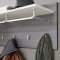 LineGD Garderobe Paneel rauchsilber, weiß.