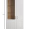 Shade Vitrineskab 95 x 194 cm 2 lger Pine hvid dekor, eg dekor.