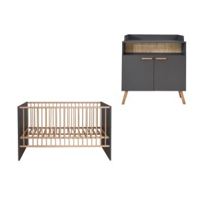MatsBaby Babyzimmermbel Set grau.