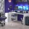 GamerBro Brombel Gamer, 1 Tr, 1 Schublade, 2 Offene Fcher wei , grau.
