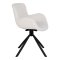 Amorim spisestuestol boucl med drejefod off-white.
