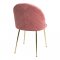 Geles spisestuestol rosa velour, ben i messing look.