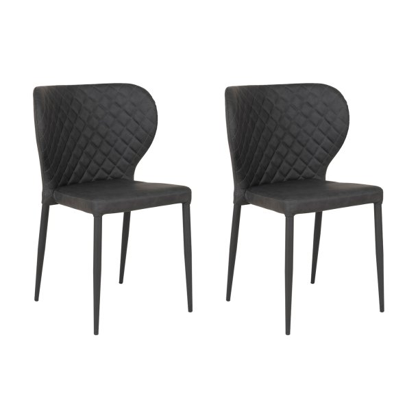 Pisa spisestuestoler mrk gr, svart.