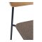 Silla de comedor Estepona natural, marrón, negro.
