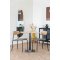 Silla de comedor Estepona natural, marrón, negro.