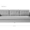 Marino sofa 3 seter flyel sandfarget.