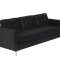 Marino sofa 3 seter velour svart.
