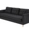 Marino sofa 3 seter velour svart.