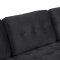 Marino sofa 3 seter velour svart.