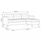 Marino bank met chaise longue links of rechts lichtgrijs.