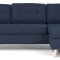 Marino sofa, sjeselongsofa hyre eller venstrevent i stoff bl og med treben.