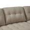 Marino sofa, chaiselongsofa hjre eller venstrevendt i stof sandfarvet og med trben.