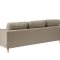 Marino sofa, chaiselongsofa hjre eller venstrevendt i stof sandfarvet og med trben.
