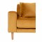 Lido sofa , chaiselongsofa h�jrevendt velour senneps gul.