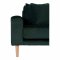 Lido chaiselong sofa hjrevendt velour inkl. 4 pyntepuder, grn.