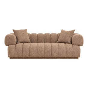 Aurora soffa Med 2 Kuddar brun.