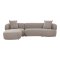 Kingston canap avec 2 coussins, gauche brun.