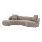 Kingston canap avec 2 coussins, gauche brun.