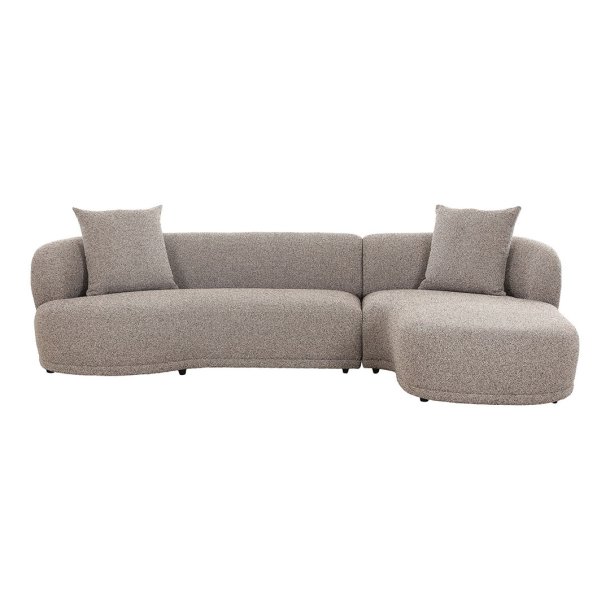 Kingston sofa med 2 puter, hyrevendt brun.
