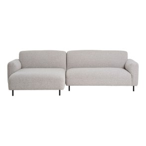 Salvador sofa venstrevendt lysegr.
