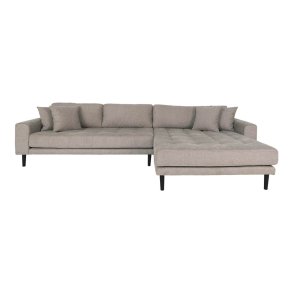 Lido sofa sjeselongsofa hyrevent 4 puter brun.