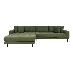 Lido Sofa Chaiselongsofa links gewendet 4 Kissen grn.