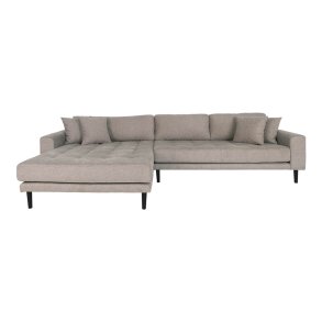 Lido soffa sch�slongsoffa v�nster 4 kuddar brun.
