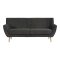 Monte sofa 3 personers mrkegr.