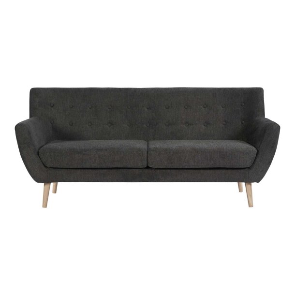 Monte sofa 3 personers mrkegr.