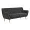 Monte sofa 3 personers mrkegr.