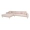 Lido sofa , loungesofa venstrevendt med 4 puder sandfarvet.