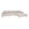 Lido sofa hjrevendt med fire puder beige.
