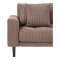 Cora canapé chaiselongue droite incl. 4 coussins velours brun.