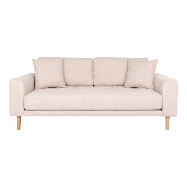Lido sofa 2,5 osób z 2 poduszkami kolor piaskowy.