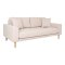 Lido sofa 2,5 osób z 2 poduszkami kolor piaskowy.