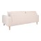Lido sofa 2,5 osób z 2 poduszkami kolor piaskowy.