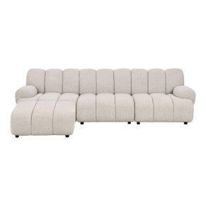 Karin modulsoffa v�nsterst�lld 3,5 pers med puff sandf�rgad.