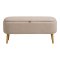Elsa banc avec rangement beige.