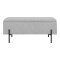 Watford Sitzbank mit Aufbewahrung hellgrau, schwarz.
