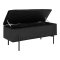 Watford Sitzbank mit Aufbewahrung Velour schwarz, schwarz.