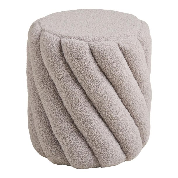 Freja Pouf 38cm grau.