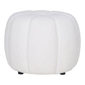Pouf Paisley 48cm bianco sporco.