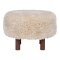 Pouf Inverness 50cm marrone.